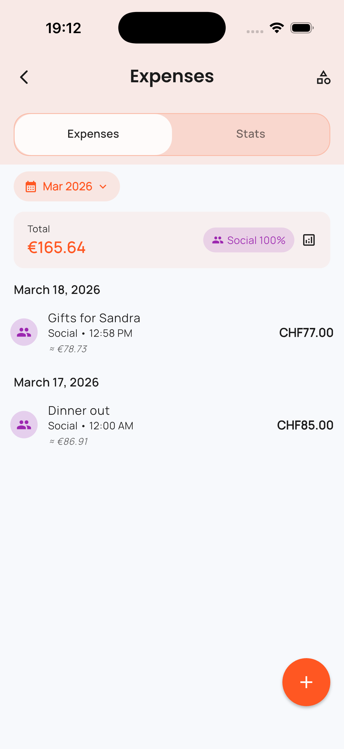 Expenses module