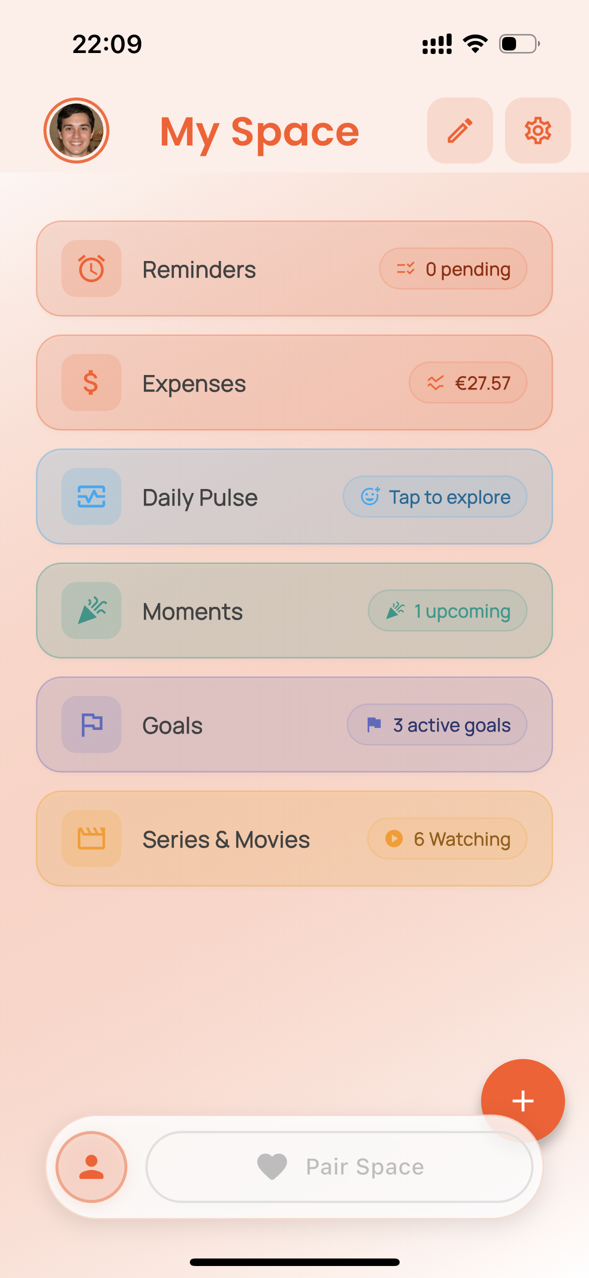 My Space second layout