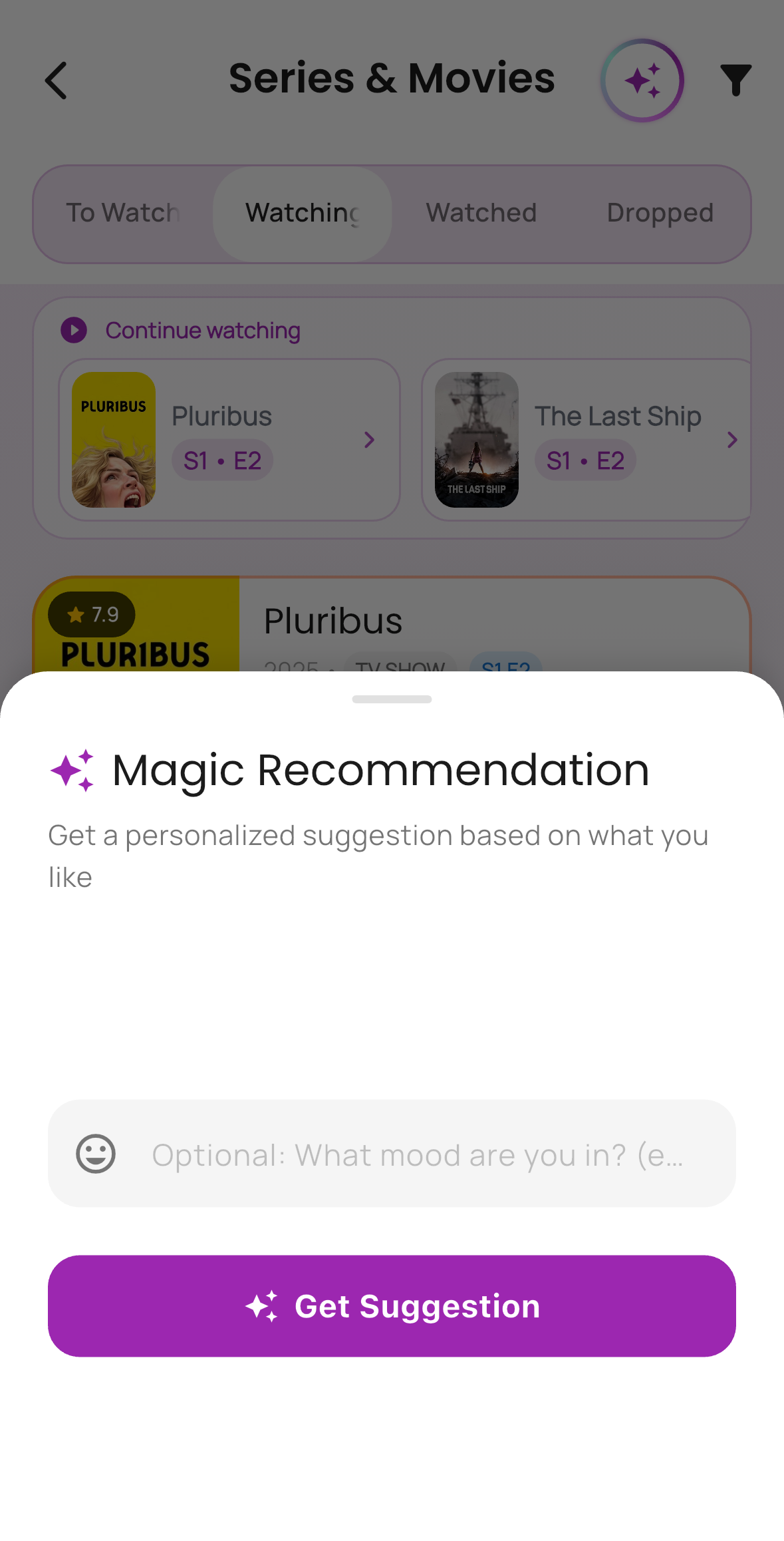Media AI suggestion modal